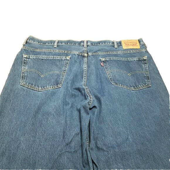 Levi's 560 Jeans Men's Size 46x32 Loose Comfort Fit Tapered Blue Denim (45x31) - Picture 4 of 7